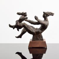 Chaim Gross 'Mother Playing' Bronze Sculpture - Sold for $2,750 on 02-06-2021 (Lot 382).jpg